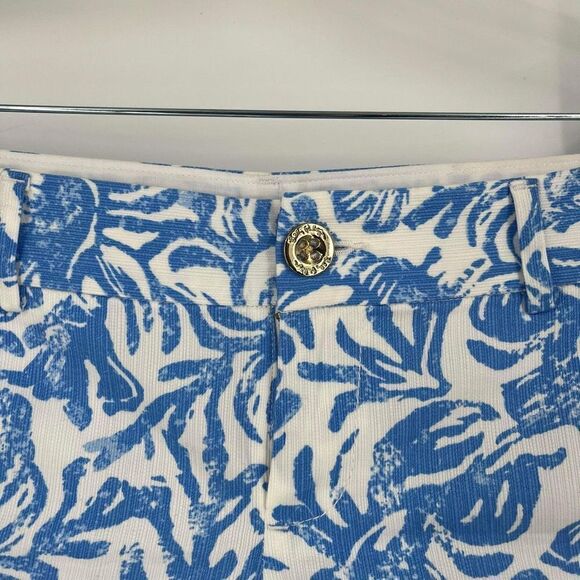 Lilly Pulitzer Women's Callahan Chino Shorts Resort White Blue On a Roll Size 2 - Picture 5 of 11